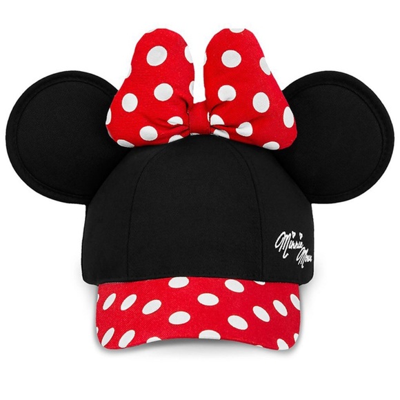 Walt‎ Disneyworld Minnie Mouse Kid’s Ballcap Hat Ears Vacation Hpliday Cartoon - Picture 1 of 9